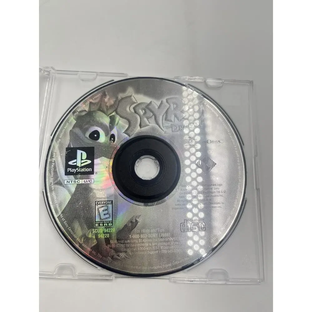 Spyro The Dragon (PlayStation 1 PS1) Greatest Hits Disc TESTED